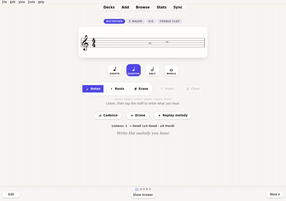 dictation in Anki